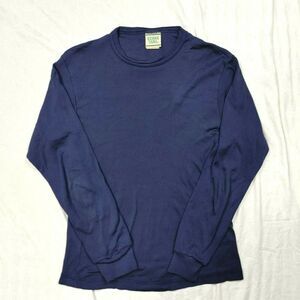VINTAGE Ozark Trail Polypropylene Layer Blue Crewneck Long Sleeve Men's Large US